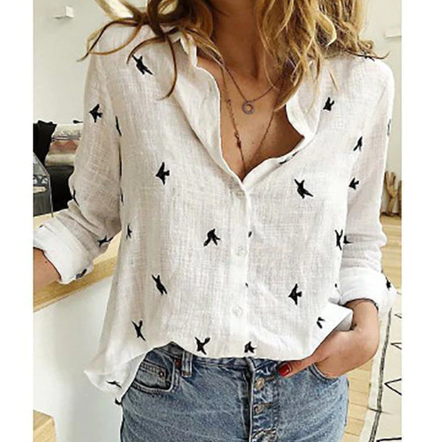 White with bird